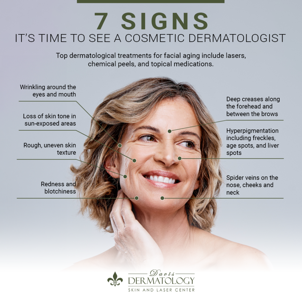 How do you know when it's time to see a cosmetic dermatologist?